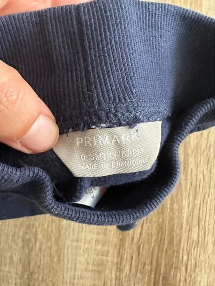 Jogging garçon bleu marine 0/3 mois 62 - photo numéro 4