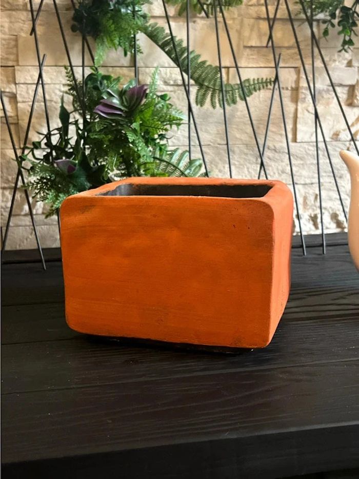 Bibelot téléviseur vintage orange - photo numéro 4