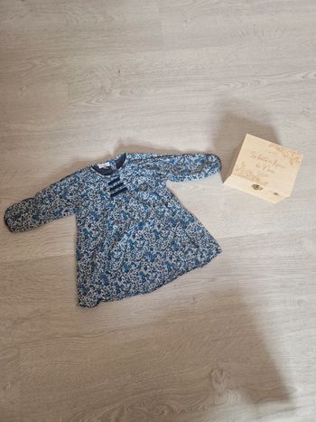 Jolie robe fleurie bleu liberty Absorba 🐇12 mois🐇