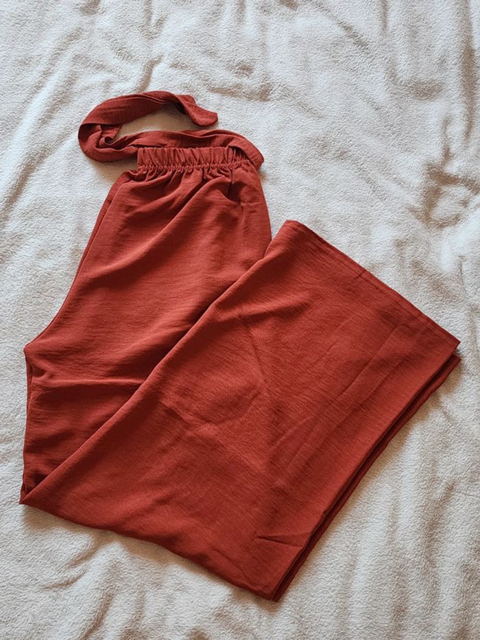 Pantalon à jambes larges / palazzo terracotta TU 36/40