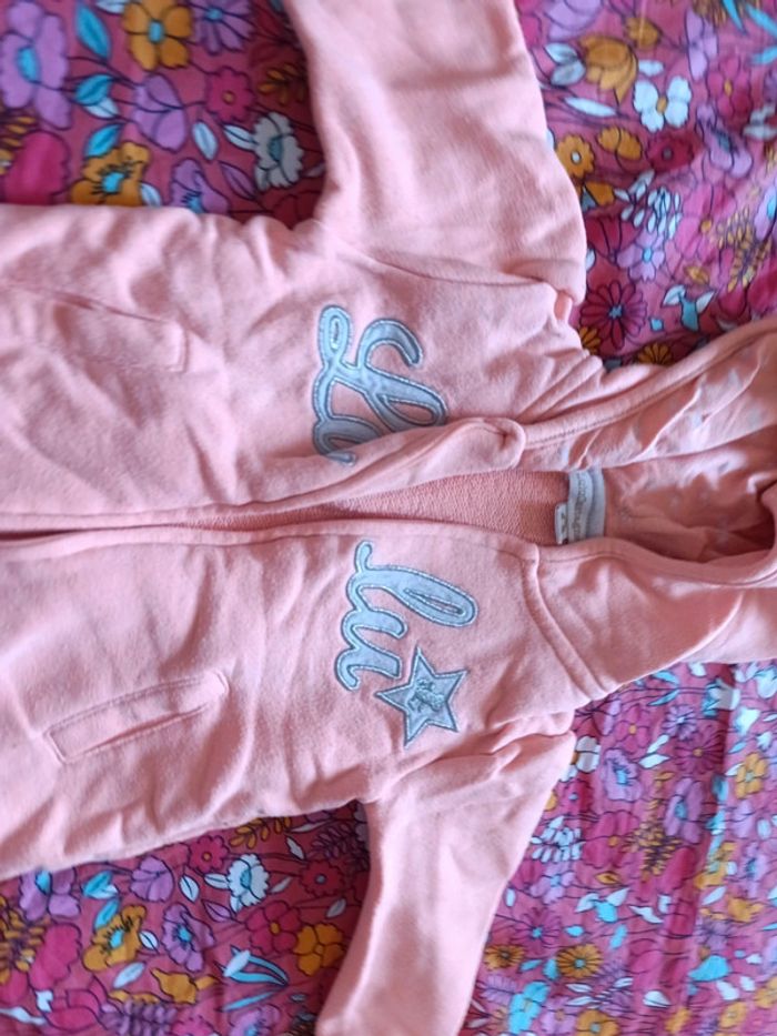 Gilet couleur corail Lulu Castanet taille 18 mois - photo numéro 3