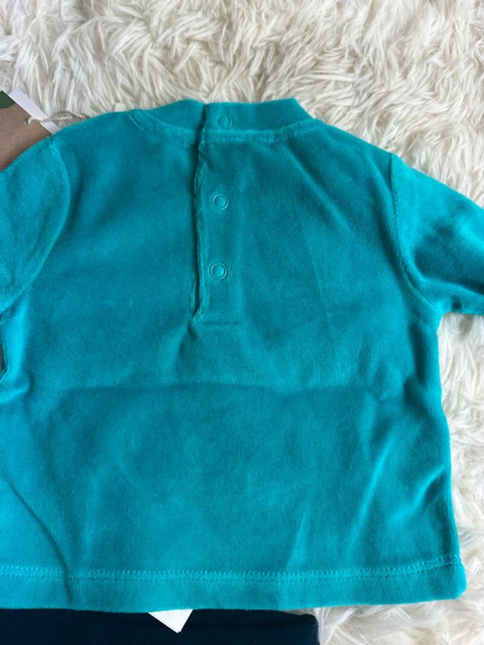 Pyjama velours deux pièces Boboli taille 1 mois - photo numéro 5