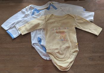 Lot de 4 bodies manches longues 3 mois