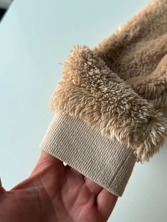 Veste zippe pilou beige - photo numéro 3
