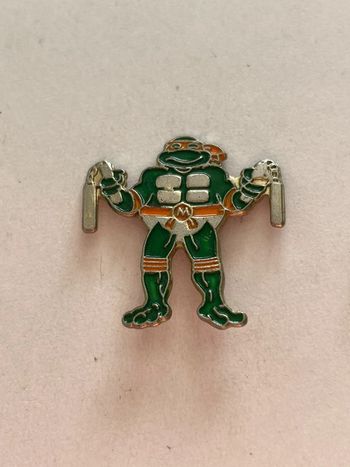 Pin's Tortues Ninja Michelangelo Teenage Mutant Ninja Turtles (signé Mirage)