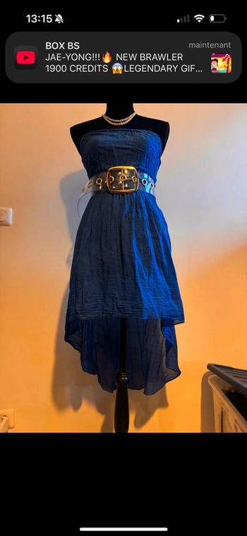 Robe bustier  Courte devant longue derrière