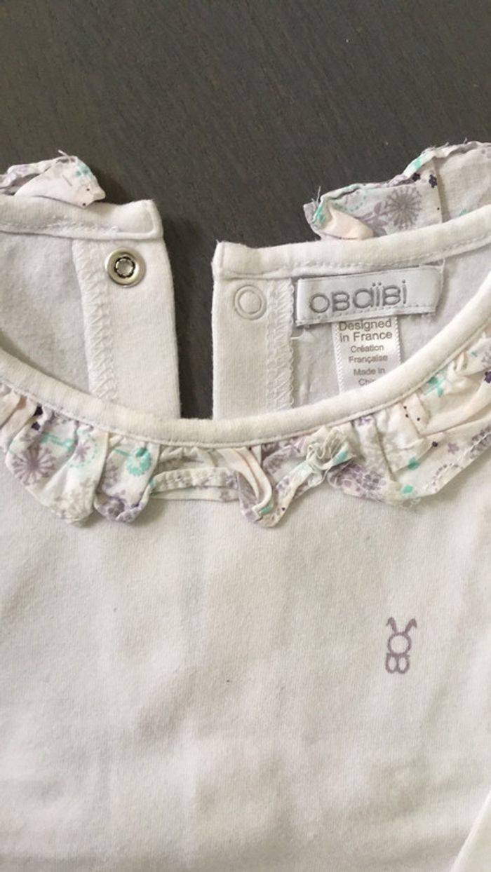 Ensemble salopette lilas 9m Obaibi - photo numéro 3