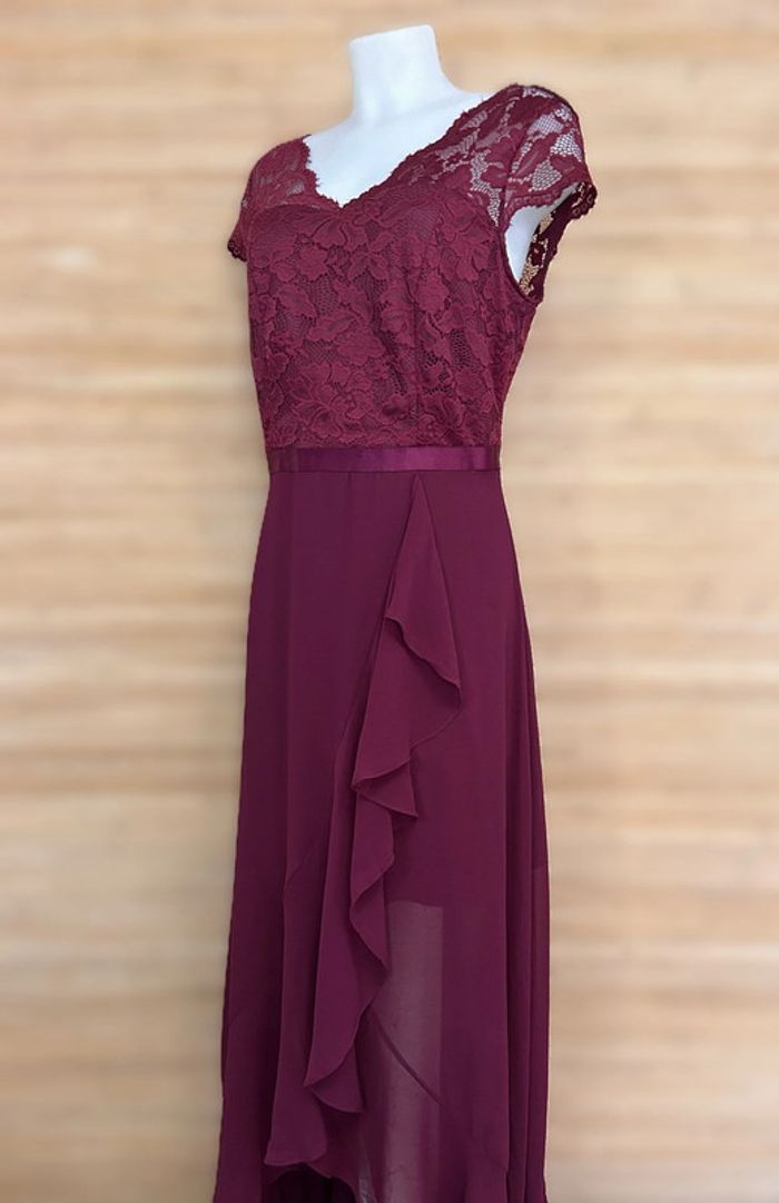 Robe rouge bordeaux taille L daisyaner - photo numéro 3