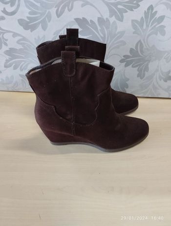 Bottine semelle compensé