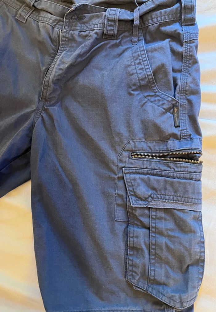 Short cargo poches multiples bleu taille 40 - photo numéro 3