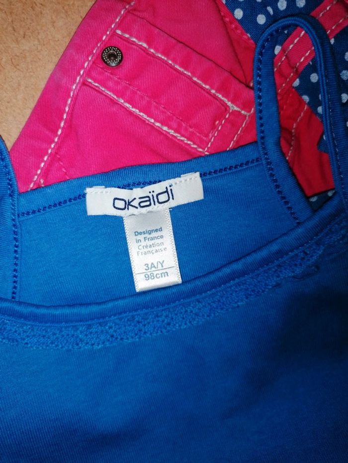 Short et débardeur 3ans Okaidi Tao - photo numéro 3