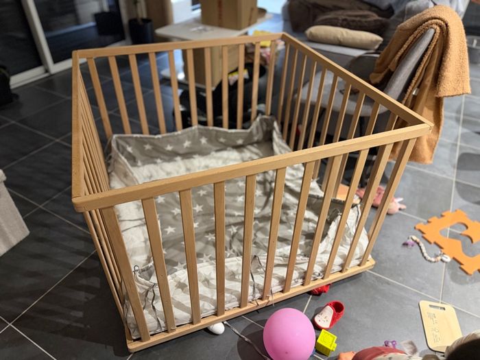 Parc en bois 1mx1m - photo numéro 3