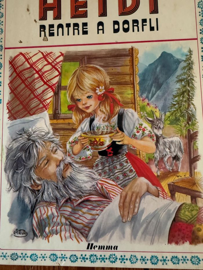 Lot de 4+1 livres bd très anciens vintage Heidi Hemma éditions sapins verts - photo numéro 4