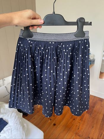 Jupe plissée à pois 8 ans