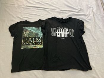 Deux tee-shirts à manches courtes