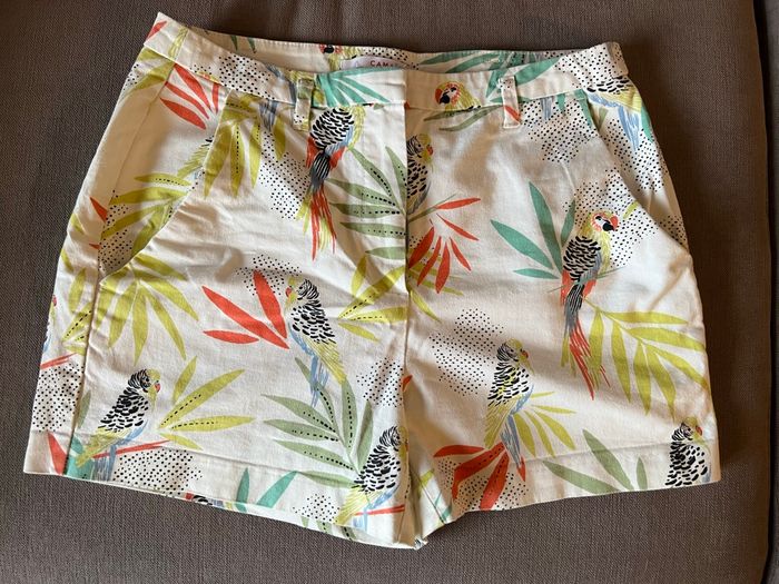Short femme perroquets