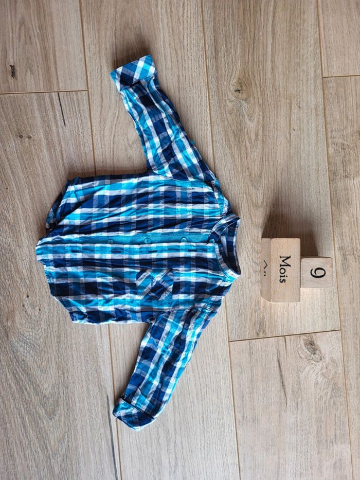 Chemise à carreaux coton petits prix bébé garçon - photo numéro 3