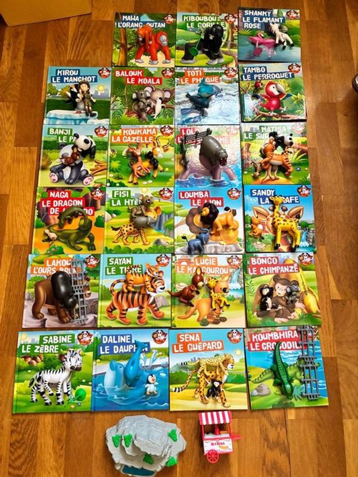23 livres avec figurines collection mes animaux du zoo - photo numéro 1