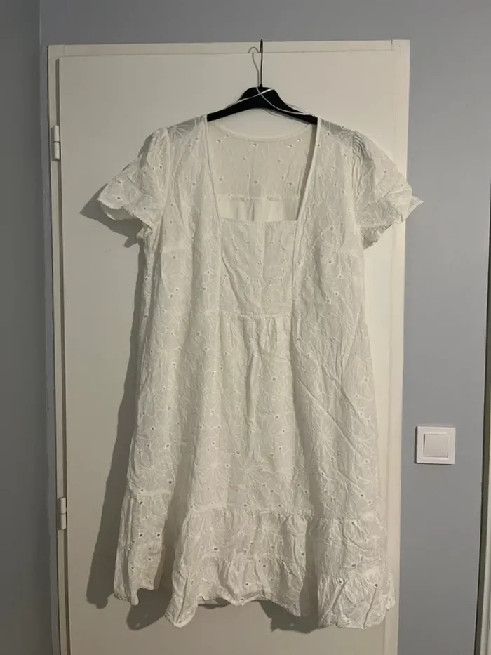 Robe blanche coton