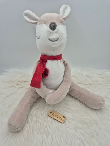 Doudou peluche Faon biche cerf renne Obaïbi 