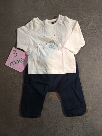 Ensemble haut + pantalon 3 mois