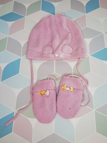 D3867 - ensemble fille 6/12 mois