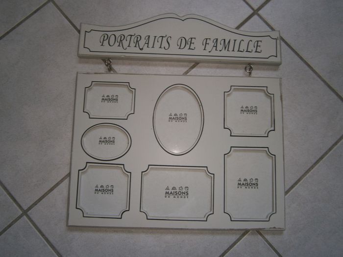 Pêle-mêle photos en bois blanc MAISON DU MONDE - photo numéro 1