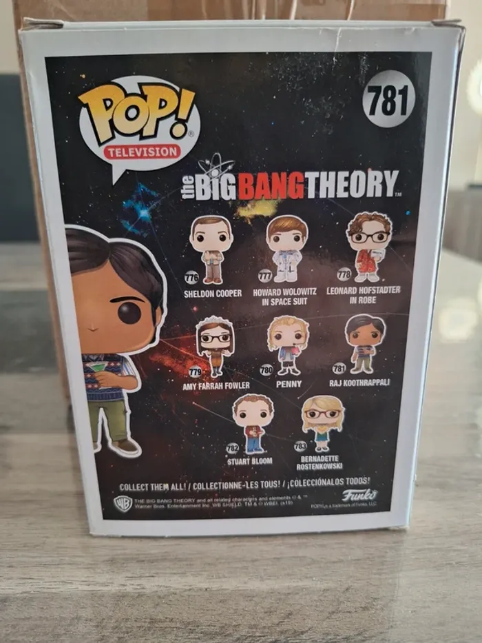 Funko pop the big bang theory raj koothrappali 781 - photo numéro 2