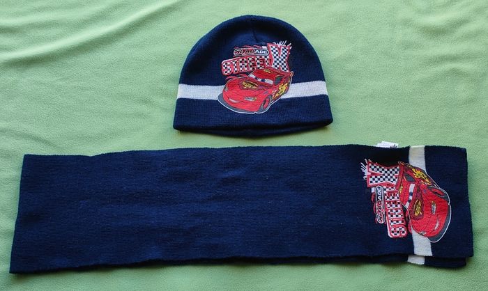 Bonnet et écharpe Cars taille 54 cm