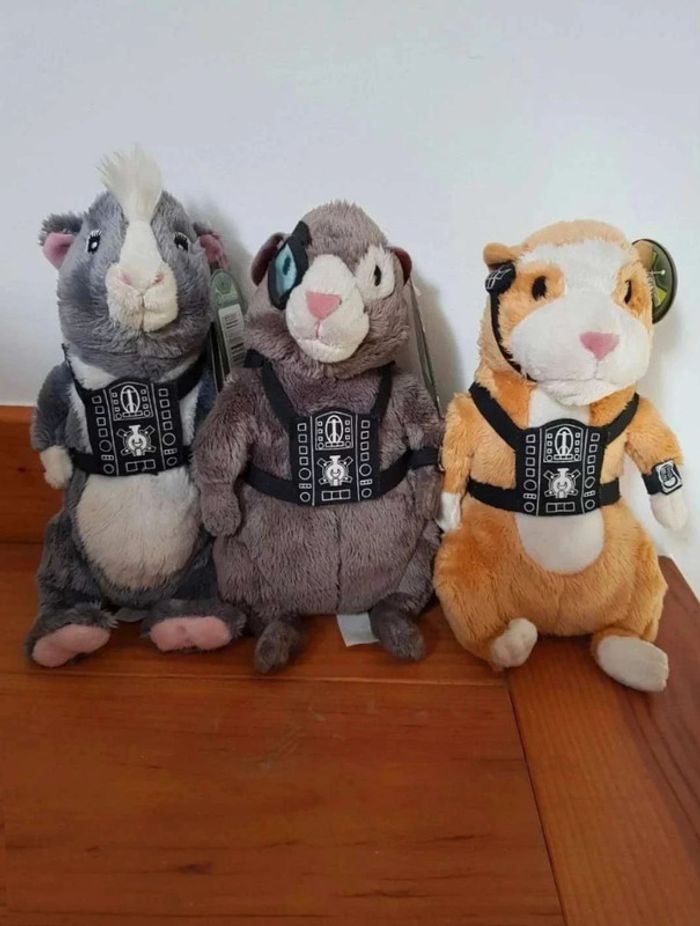 3 hamsters G.Force peluches