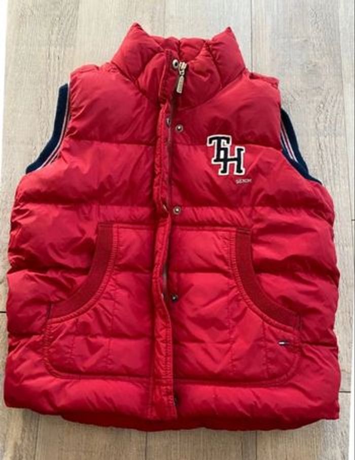 Doudoune sans manches Tommy Hilfiger rose – taille S, col montant