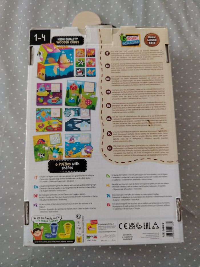 Jeu cubes & logic 2 en 1 montessori - photo numéro 2