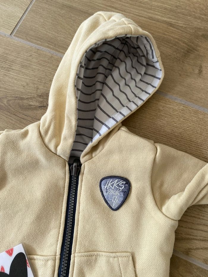Veste pull réversible ikks 6 mois - photo numéro 4