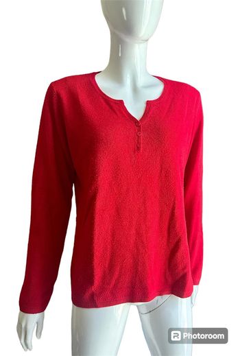 Pull fin rouge