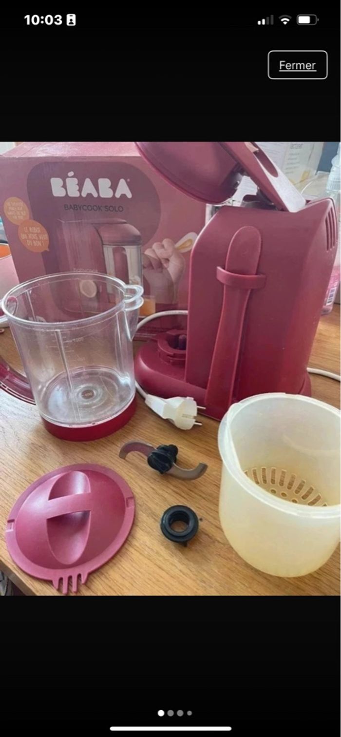 🍉Baby cook solo rose litchee BEABA - photo numéro 4