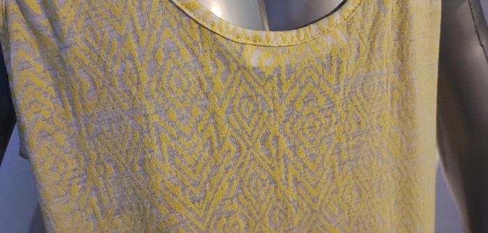 Débardeur fluide jaune transparent T:L - photo numéro 4