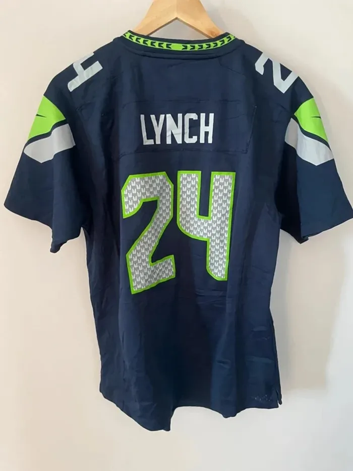 Nike Maillot Jersey NFL Lynch Seattle Seahawks 🏈 Mens S - photo numéro 2