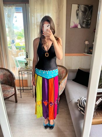 Jupe ethnique vintage grunge exotique y2k 2000yer hippie