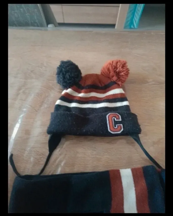 Ensemble bonnet écharpe mouffles garçons 6/12 mois - photo numéro 5