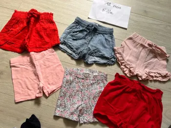 Lot de short fille
