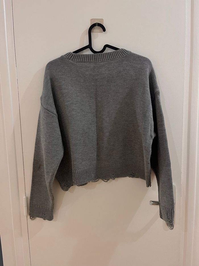 Pull gris Stradivarius - photo numéro 2