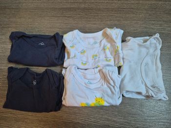 Lot de 5 bodys tex baby