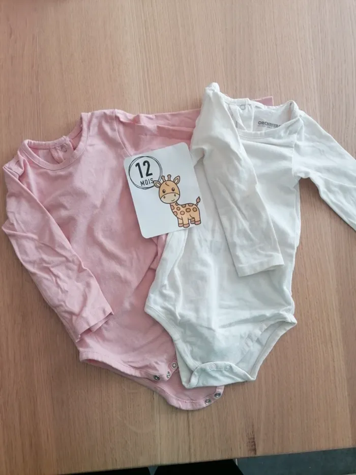 Lot de 2 bodys manche longue