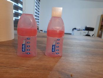 Lot de 2 biberons dodie rose