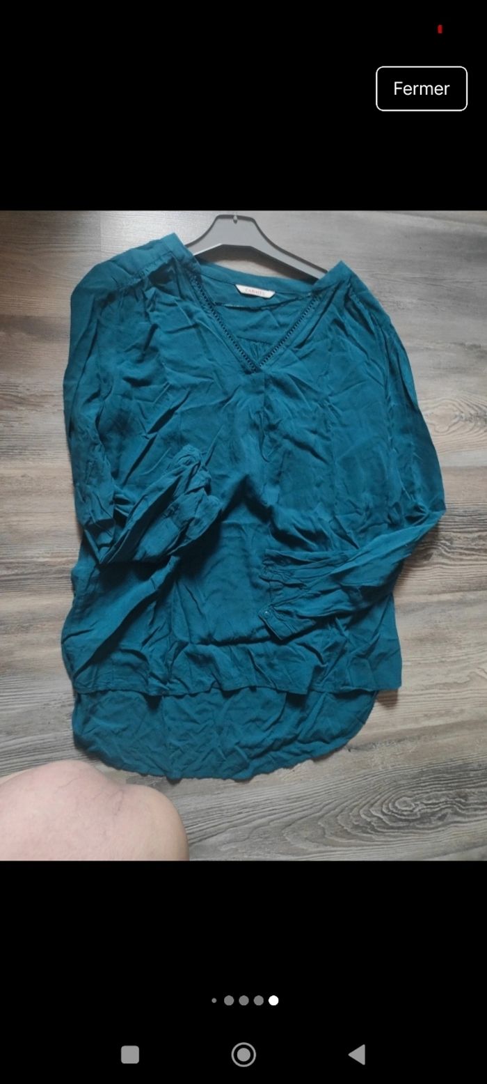 Blouse femme Camaïeu avec col ajouré - photo numéro 10