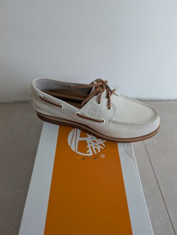 Timberland Classic Boat Shoe / Mocassins - Natural Full Grain - Taille 37,5