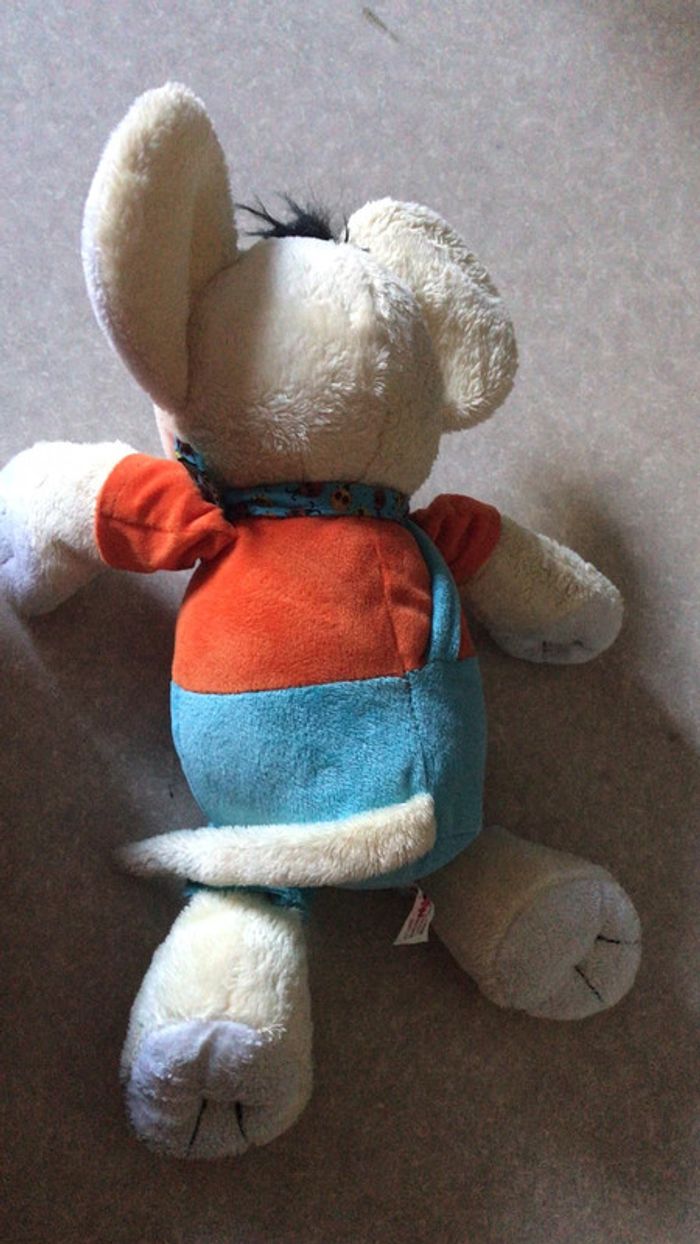 Lots de 2 peluches une souris et un petit bonhomme bleu - photo numéro 5