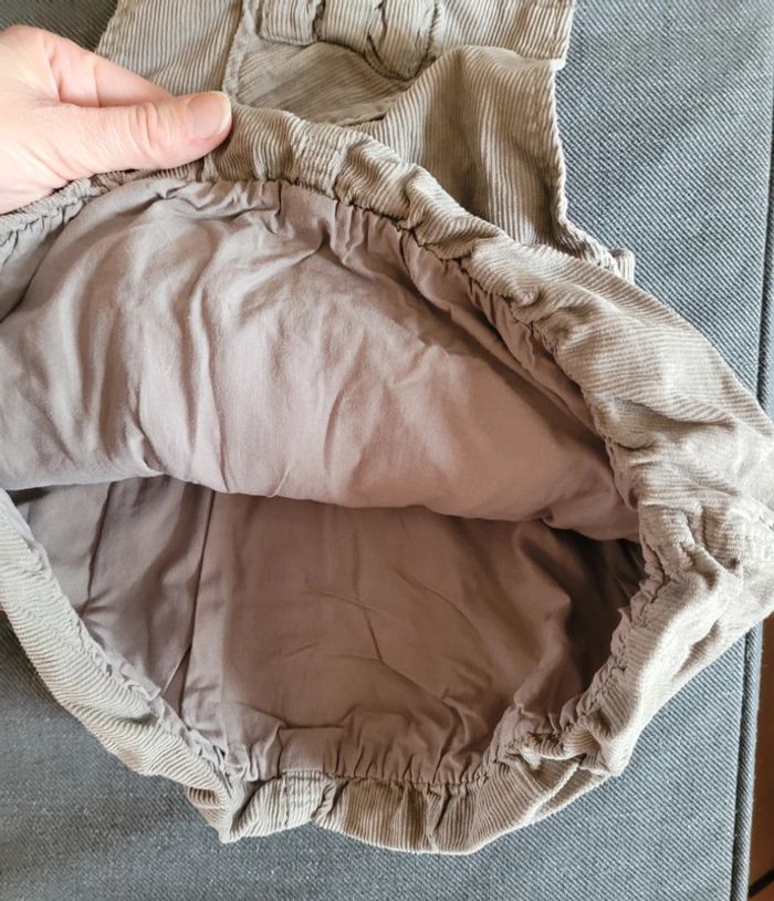 Robe salopette velours sergent major 3 ans - photo numéro 2