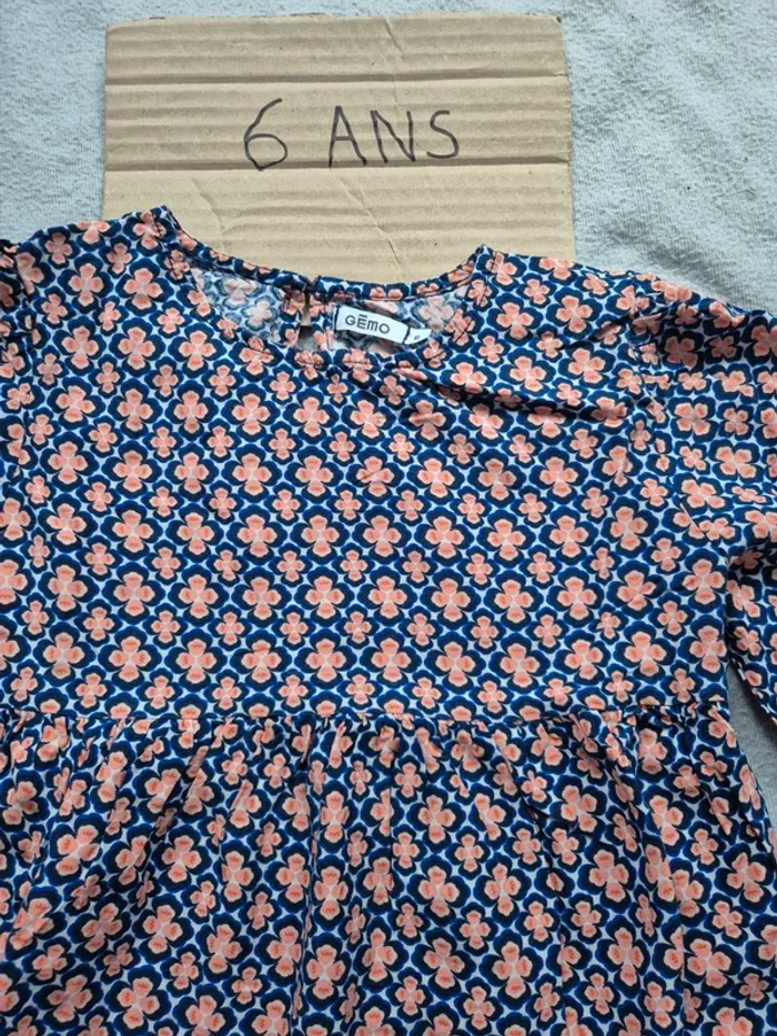 Blouse fleurie fille gemo 6 ans - photo numéro 4