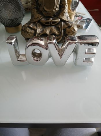 DECORATION ARGENTE LOVE